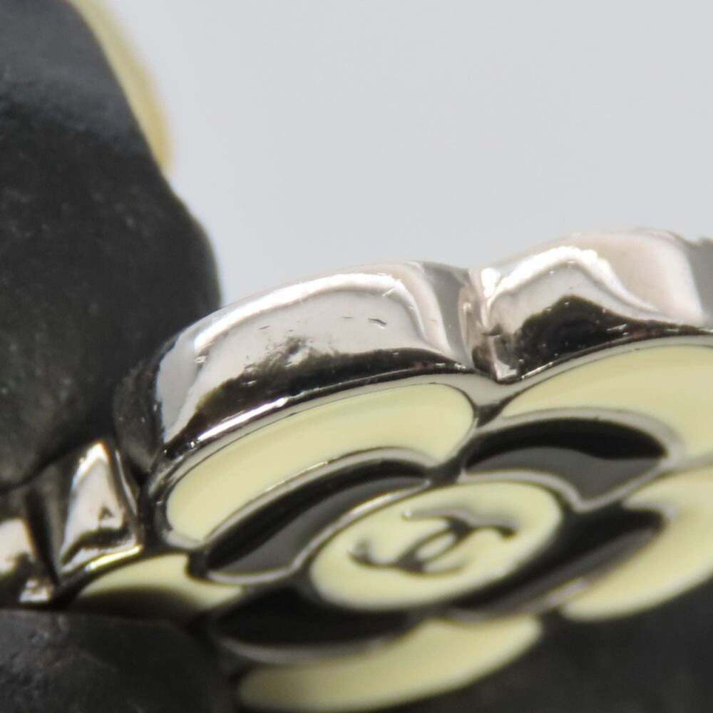 CHANEL Authentic Black Logo Earrings - Picture 7 of 9